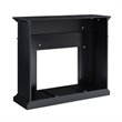 Pemberly Row Marble Color Changing Electric Fireplace in Black