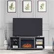 Pemberly Row Wood Fireplace with Media Wire Management in Gray
