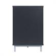 Pemberly Row Wood Fireplace with Media Wire Management in Black