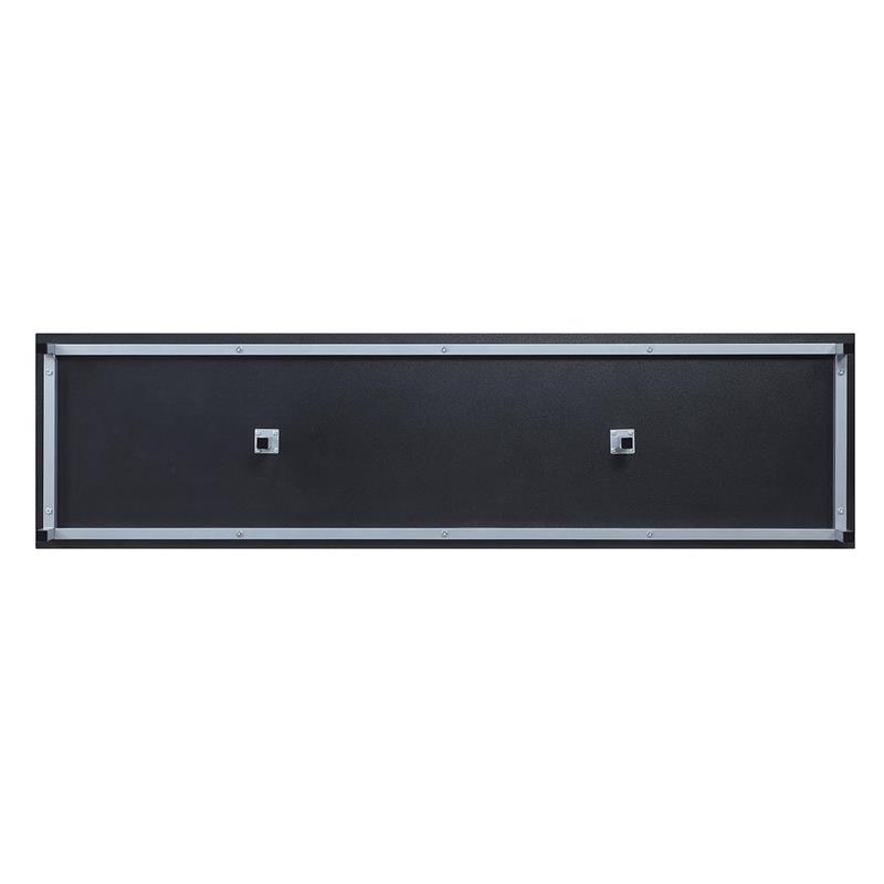 Pemberly Row Wood Fireplace with Media Wire Management in Black