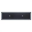 Pemberly Row Wood Fireplace with Media Wire Management in Black
