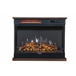 Pemberly Row Portable Electric 7-color LED Light/Fireplace in Walnut with Remote