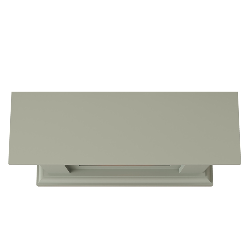Pemberly Row Electric Freestanding Fireplace w/ Realistic LED Flames in Gray