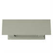 Pemberly Row Electric Freestanding Fireplace w/ Realistic LED Flames in Gray