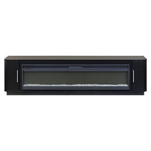 Pemberly Row Modern 60&quot Fireplace Console Entertainment Fully Assembled White