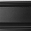 Pemberly Row Wall Mounted Electric Fireplace Console Fully Assembled Black Wood
