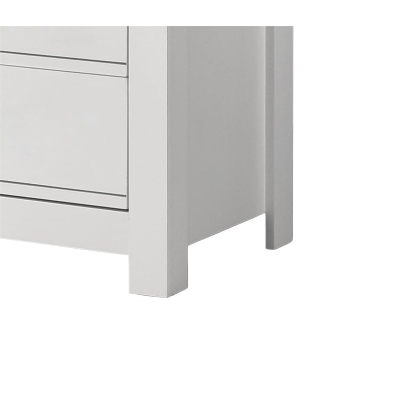 Pemberly Row Modern Engineered Wood 5-Drawers Chest in White