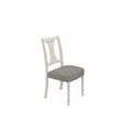 Pemberly Row Set of 2 White and Gray Wood Dining Side Chairs