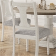 Pemberly Row Set of 2 White and Gray Wood Dining Side Chairs