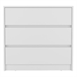 Pemberly Row Set of 3 Engineered Wood Dresser & 2 Floating Nightstands in White