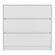 Pemberly Row Set of 2 Engineered Wood Dresser & Floating Nightstand in White