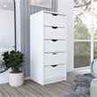 Pemberly Row Set of 2 Engineered Wood Dresser & Nightstand in White