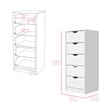 Pemberly Row Set of 4 Engineered Wood Dressers & 2 Nightstands in White