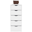 Pemberly Row Set of 4 Engineered Wood Dressers & 2 Nightstands in White