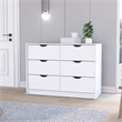 Pemberly Row Set of 3 Engineered Wood Dressers & Nightstand in White