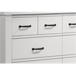 Pemberly Row Set of 2 White Engineered Wood Double Dresser & Chest