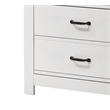 Pemberly Row Set of 2 White Engineered Wood Double Dresser & Chest