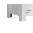 Pemberly Row Set of 2 White Engineered Wood 2-Drawer Nightstand & 5-Drawer Chest