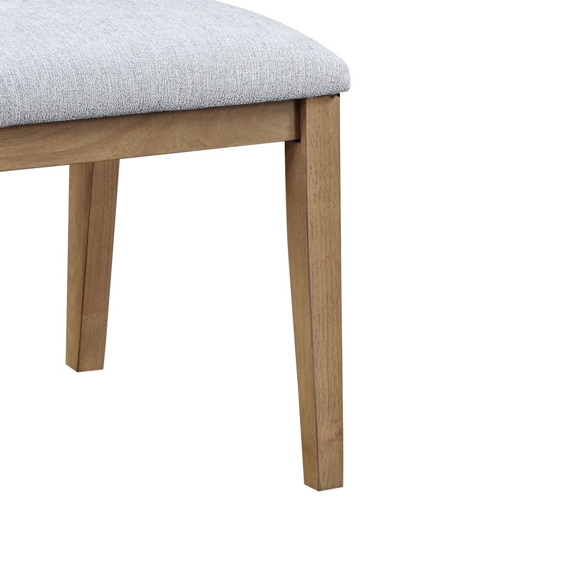 Pemberly Row Contemporary Set of 6 Gray Linen Fabric Dining Chairs