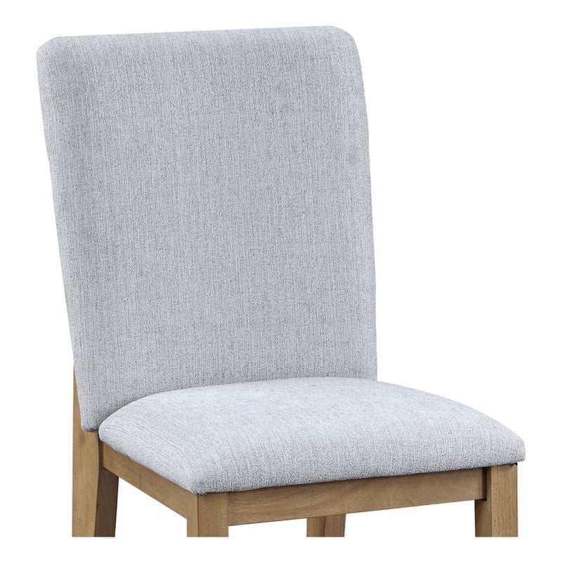 Pemberly Row Contemporary Set of 4 Gray Linen Fabric Dining Chairs