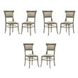 Pemberly Row Set of 6 Vintage Walnut 19