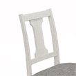 Pemberly Row Contemporary Set of 4 White and Gray Wood Dining Side Chairs