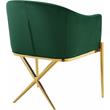 Pemberly Row Contemporary Green Upholstered Velvet Dining Chair