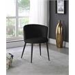 Pemberly Row Contemporary Soft Black Velvet Dining Chairs (Set of 2)