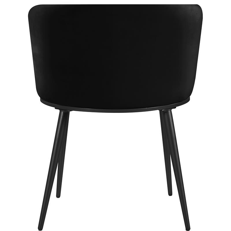 Pemberly Row Contemporary Soft Black Velvet Dining Chairs (Set of 2)