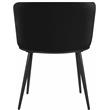 Pemberly Row Contemporary Soft Black Velvet Dining Chairs (Set of 2)