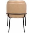 Pemberly Row Contemporary Soft Tan Vegan Leather Dining Chairs (Set of 2)
