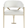 Pemberly Row Contemporary Soft Cream Vegan Leather Dining Chairs (Set of 2)