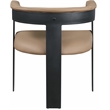 Pemberly Row Contemporary Soft Tan Vegan Leather Dining Chairs (Set of 2)