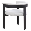 Pemberly Row Contemporary Rich Cream Boucle Fabric Dining Chairs (Set of 2)