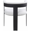 Pemberly Row Contemporary Rich Cream Boucle Fabric Dining Chairs (Set of 2)