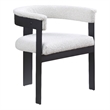 Pemberly Row Contemporary Rich Cream Boucle Fabric Dining Chairs (Set of 2)