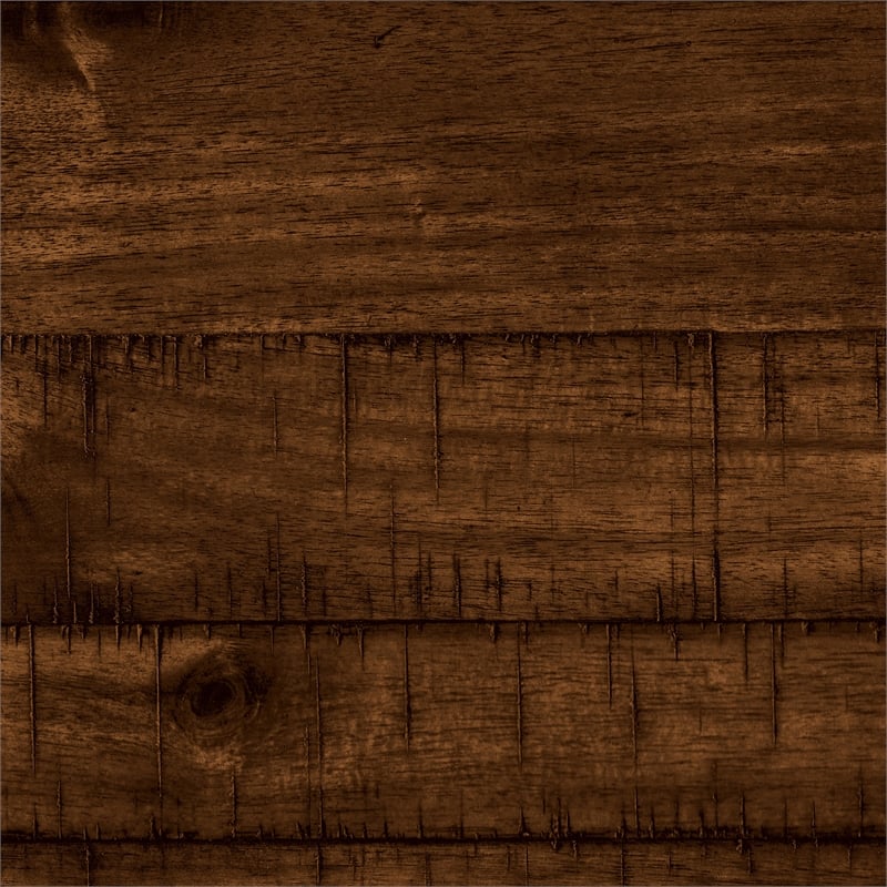 Pemberly Row Wood Counter Height Dining Chairs in Rustic Brown (Set of 6)