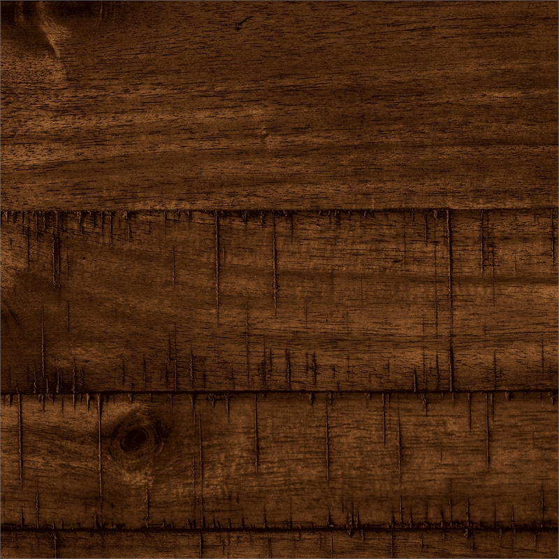 Pemberly Row Wood Counter Height Dining Chairs in Rustic Brown (Set of 4)