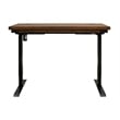 Pemberly Row Rustic Brown Electric Sit/Stand Desk Height Adjustable Wood Table