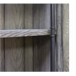 Pemberly Row Contemporary 5-Shelf Farmhouse Wood Bookcase in Gray