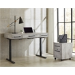 Pemberly Row Concrete Gray 2-Drawer Wood Laminate Filing Cabinet Fully Assembled