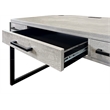 Pemberly Row Wood Laminate Office Writing Desk Office Storage in Concrete Gray