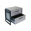 Pemberly Row Wood Lateral Filing Cabinet Drawer Locking Fully Assembled in Gray