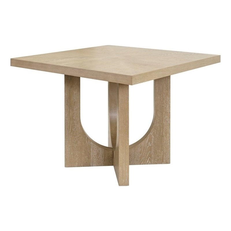 Pemberly Row Wood Counter Height Table Dining Table Kitchen Table in Light Brown