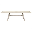 Pemberly Row Rectangular Kitchen Table With Eight Chairs in Light Tan Wood