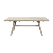 Pemberly Row Rectangular Kitchen Table With Eight Chairs in Light Tan Wood