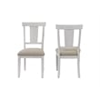 Pemberly Row Wood Kitchen Extension Dining Table and Eight Chairs in White