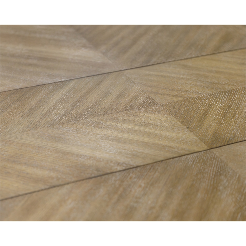 Pemberly Row Wood Kitchen Extension Dining Table and Eight Chairs in White