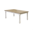 Pemberly Row Wood Kitchen Extension Dining Table and Eight Chairs in White