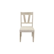 Pemberly Row Two Wood Farmhouse Kitchen Table Chairs Dining Seats in Brown